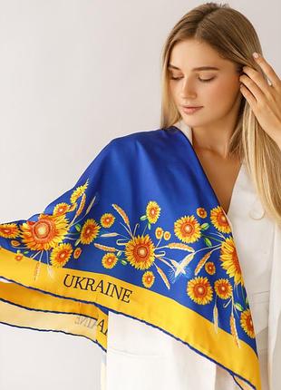 Хустка шовкова патріотична