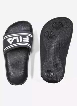 Fila. оргигигигинал шлепанцы флип флопы черные.