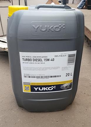Масло олива turbo diesel 15w-40 yuko 20 літрів
