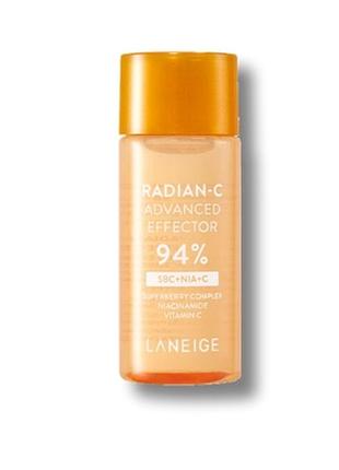 Осветляющая эссенция laneige radian c advanced effector 94% 15ml