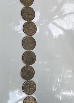 Колекція монет по 3копійки
