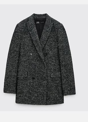 Блейзер піджак zara з вовною limited edition wool blend blazer zara