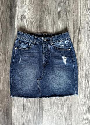Джинсова спідниця міні