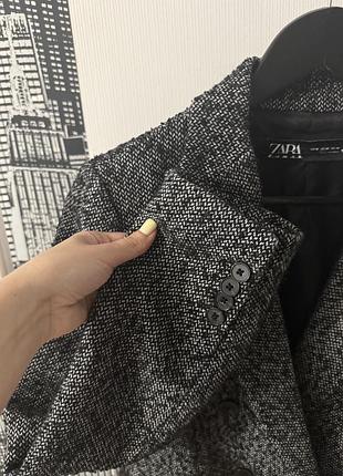 Блейзер піджак zara з вовною limited edition wool blend blazer zara3 фото