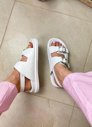 Літні сандалі босоніжки на ремінцях з липучками