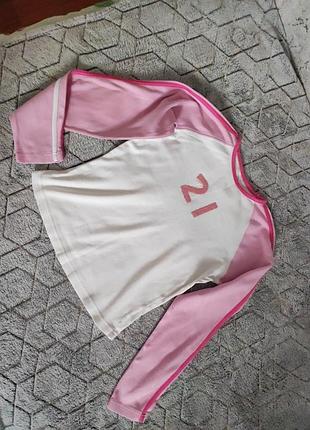 Реглан на девочку,tesco,хлопок и эластан.мягкая.длина49, грудь 42, рукав до шеи63