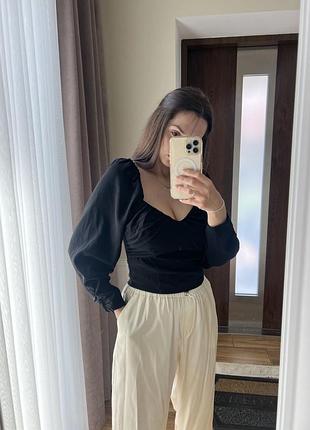 Укорочена сорочка/топ ззаду на резинці