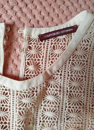 Сукня мереживо котон персик