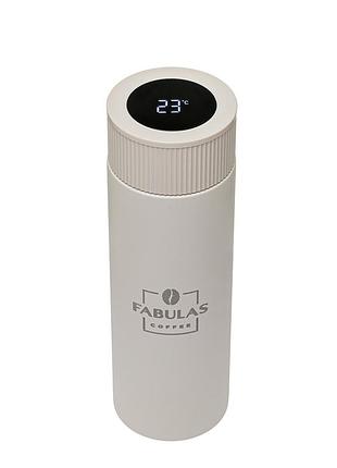Термос fabulas з індикатором температури білий 400мл