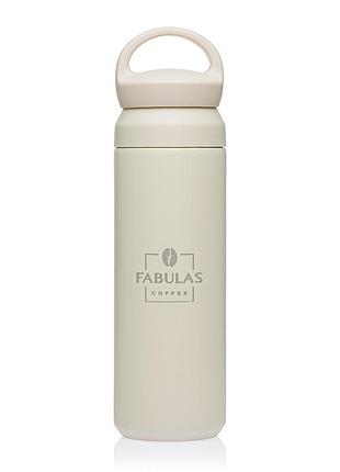 Термос fabulas fashion с ручкой белый 500мл