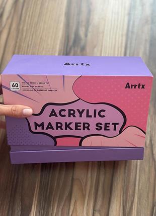 Акрилові маркери arrtx 60 кольорів