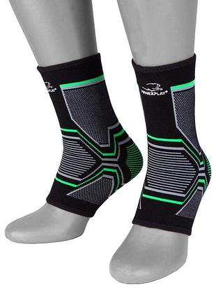 Бандажі на гомілкостоп powerplay 4100 чорні (пара) l/xl