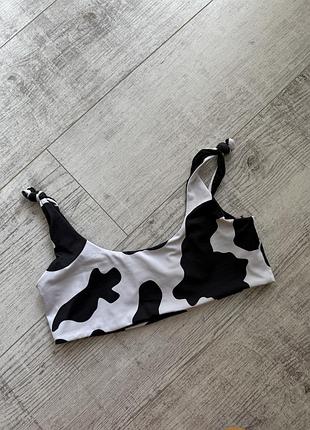 Топ с узором зебры