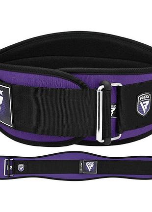 Пояс для важкої атлетики rdx rx3 eva curve неопреновий purple-s