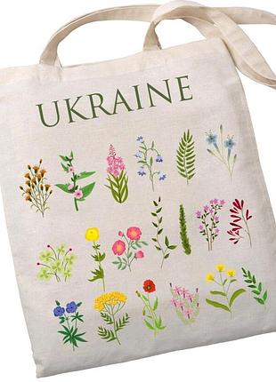 Екошопер bookopt bk4083 польові квіти, бежевий