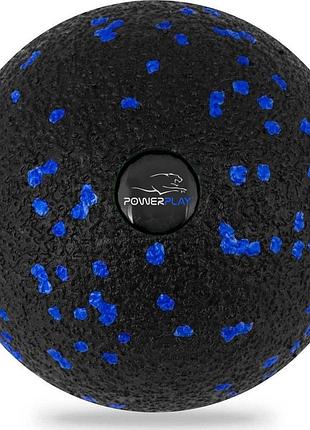Масажний м'яч powerplay pp-4351 epp massage ball (d10) чорно/синій