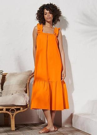 Розкішна жіноча сукня плаття, сарафан з кишенями