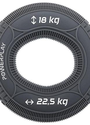 Еспандер кистьовий силіконовий powerplay pp-4330 hand grip loops medium 18-22,5 кг. сірий
