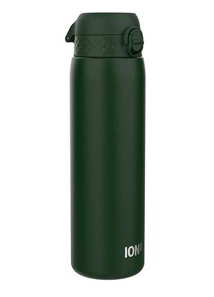 Пляшка для води металева ion8 1200 мл. stainless steel , dark green