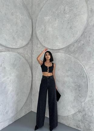Знижка! остання пара! джинси зі стразами, блискучі палаццо, джинси з камінцями