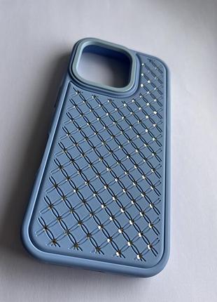 Чехол накладка блакитна iphone 16