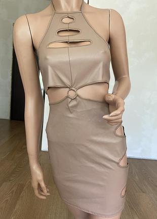 Цікава шкіряна сукня від plt,xs/s