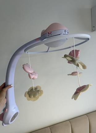 Музичний мобіль infantino 3 в 1 із проектором рожевий