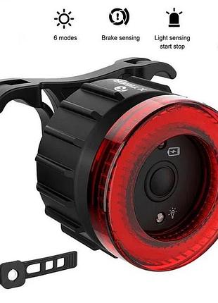 Ультра яркий задний велофонарь meroca с датчиком тормоза