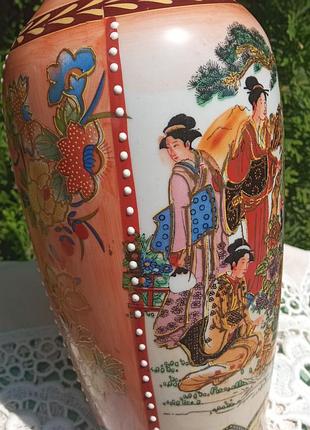 Ваза старый китай , ручная роспись в идеальном состоянии