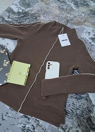 Женский свитер garne коричневый