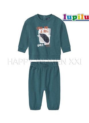 2-6 міс костюм для хлопчика дитячий світшот реглан кофта штани спортивні манжет трикотаж біо-бавовна