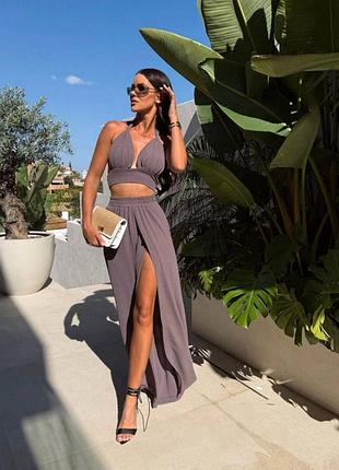 Невероятный костюм двойка😍 топ + штани