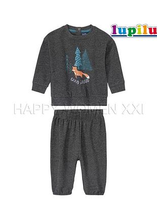 2-6 міс костюм для хлопчика дитячий світшот реглан кофта штани спортивні манжет трикотаж біо-бавовна