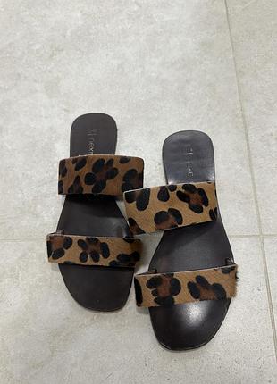 Шльопанці натуральна шкіра 38