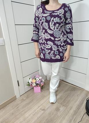 Подовжена туніка/ принт пейслі