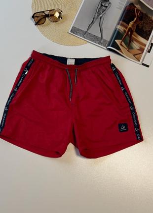 Чоловічі червоні шорти для плавання та повсякденного носіння розмір л гарний стан