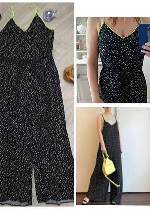 100% вискоза стильный ромпер комбенизон оверсайз в стильный горох супер качество