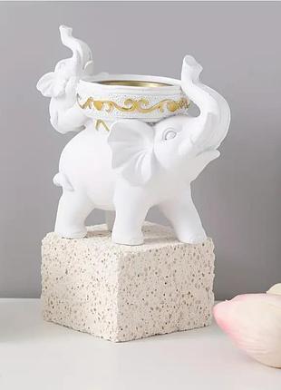 Декоративный подсвечник "слионы " статуэтка, подарок на удачу