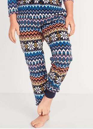 Теплые флисовые брюки для дома и сна l (10-12 лет, 140-152 см), old navy