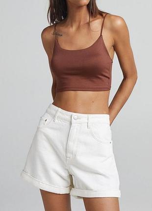 Шорти джинсові білі bershka 40 розмір l