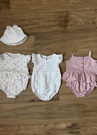 Святкові боді, костюм на дівчинку 74 розмір