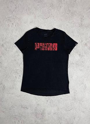 Чорна футболка puma