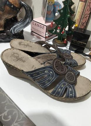 Фирменные женские шлепки, тапочки footglove