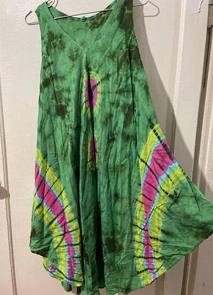 Яркое летнее платье сарафан, размер m-l