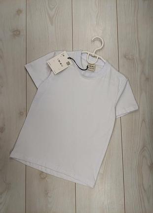 Біла базова футболка для хлопчика 4-5-6-8-9років.