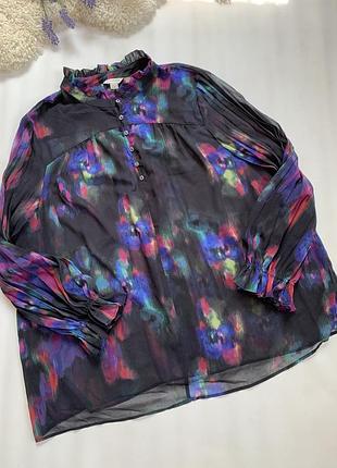 Оригінальна шифонова блуза батал