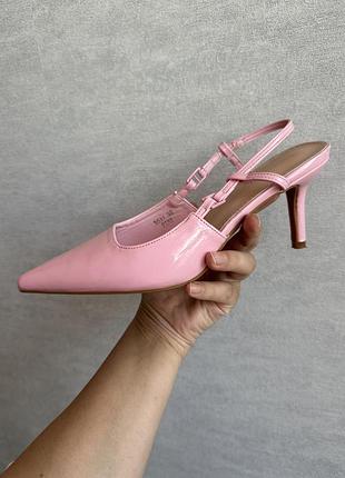 Туфлі, слінгбеки 39 розмір, рожеві