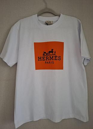 Футболки hermes хлопок m, l, xl