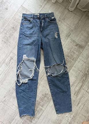 Мам джинси штани рвані