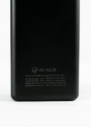 Павербанк viktailor powerbank 50000 mah 2.1a black4 фото